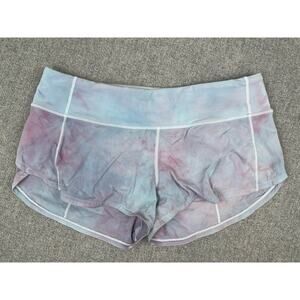 Lululemon Speed Up Shorts Womens 6 Running Tiedye Activewear Workout Gym Pocket